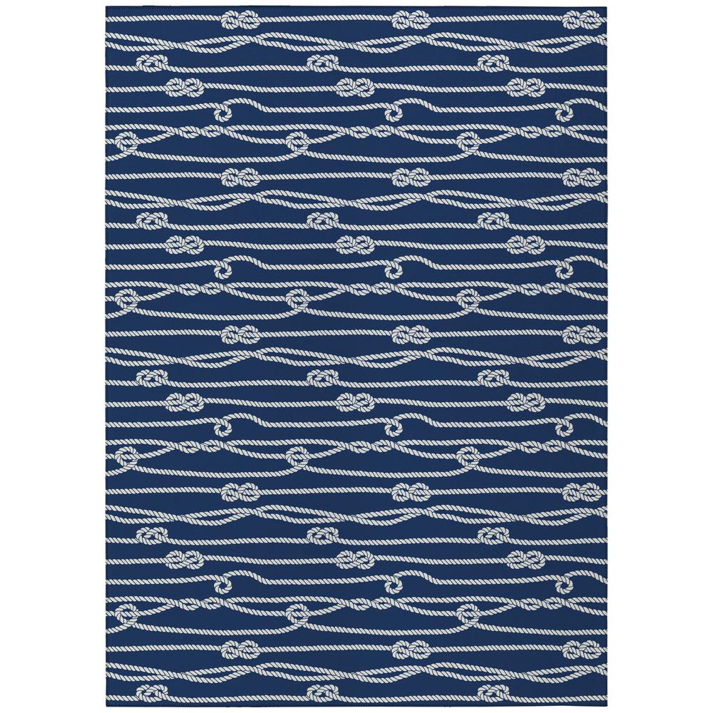 Indoor/Outdoor Harpswell AHP37 Blue Washable 10' x 14' Rug