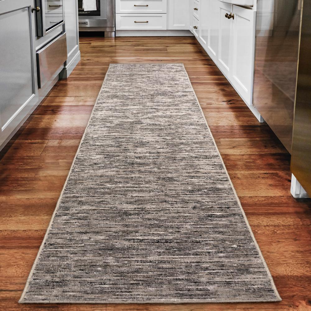 Addison Villager Active Solid Black 2’3" x 7’6" Runner Rug