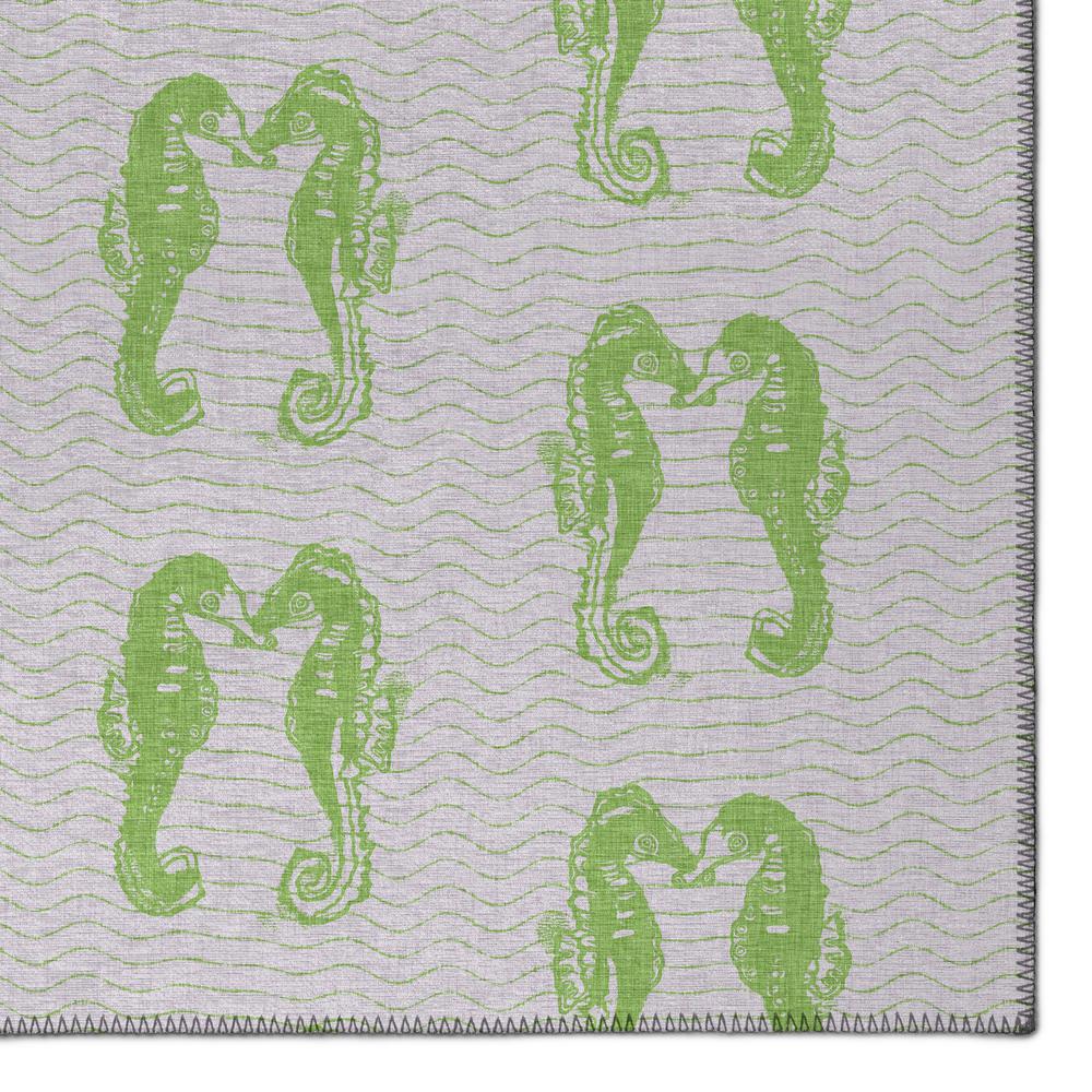 Indoor/Outdoor Surfside ASR45 Green Washable 10' x 14' Rug