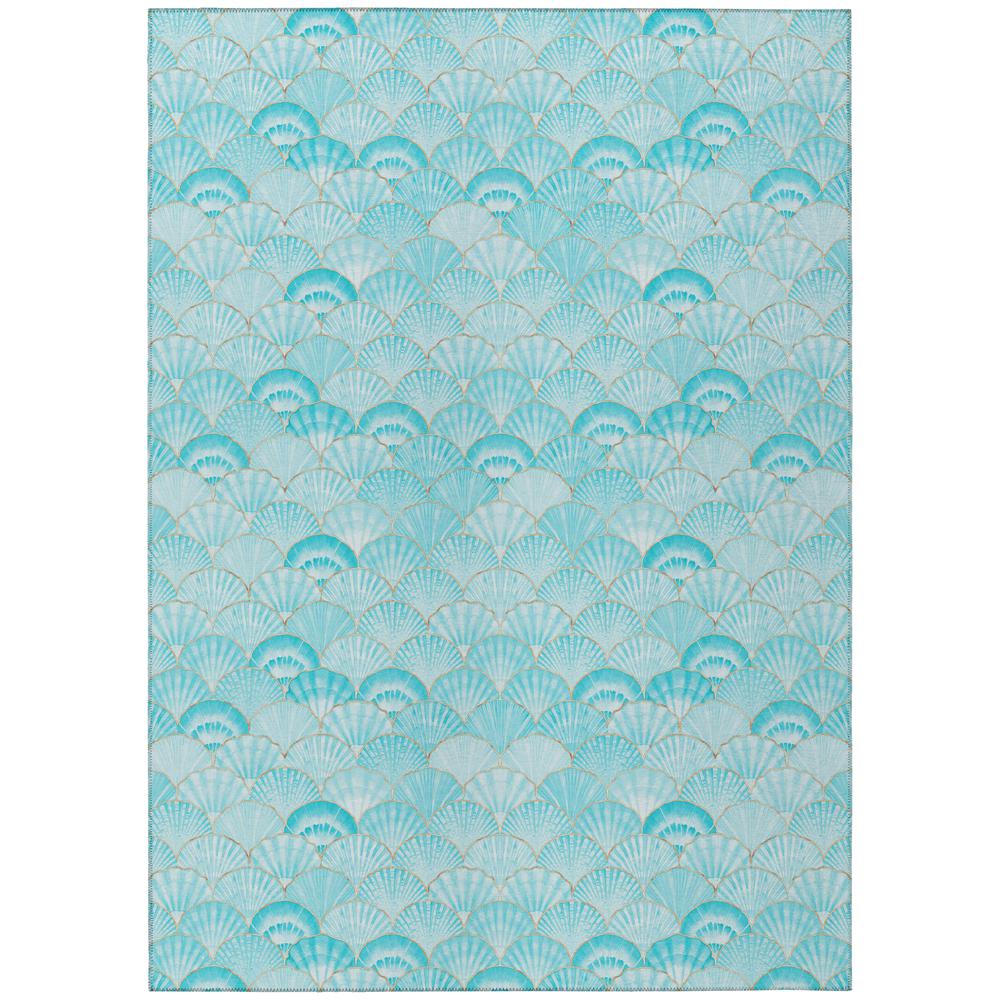 Indoor/Outdoor Surfside ASR32 Aqua Washable 10' x 14' Rug