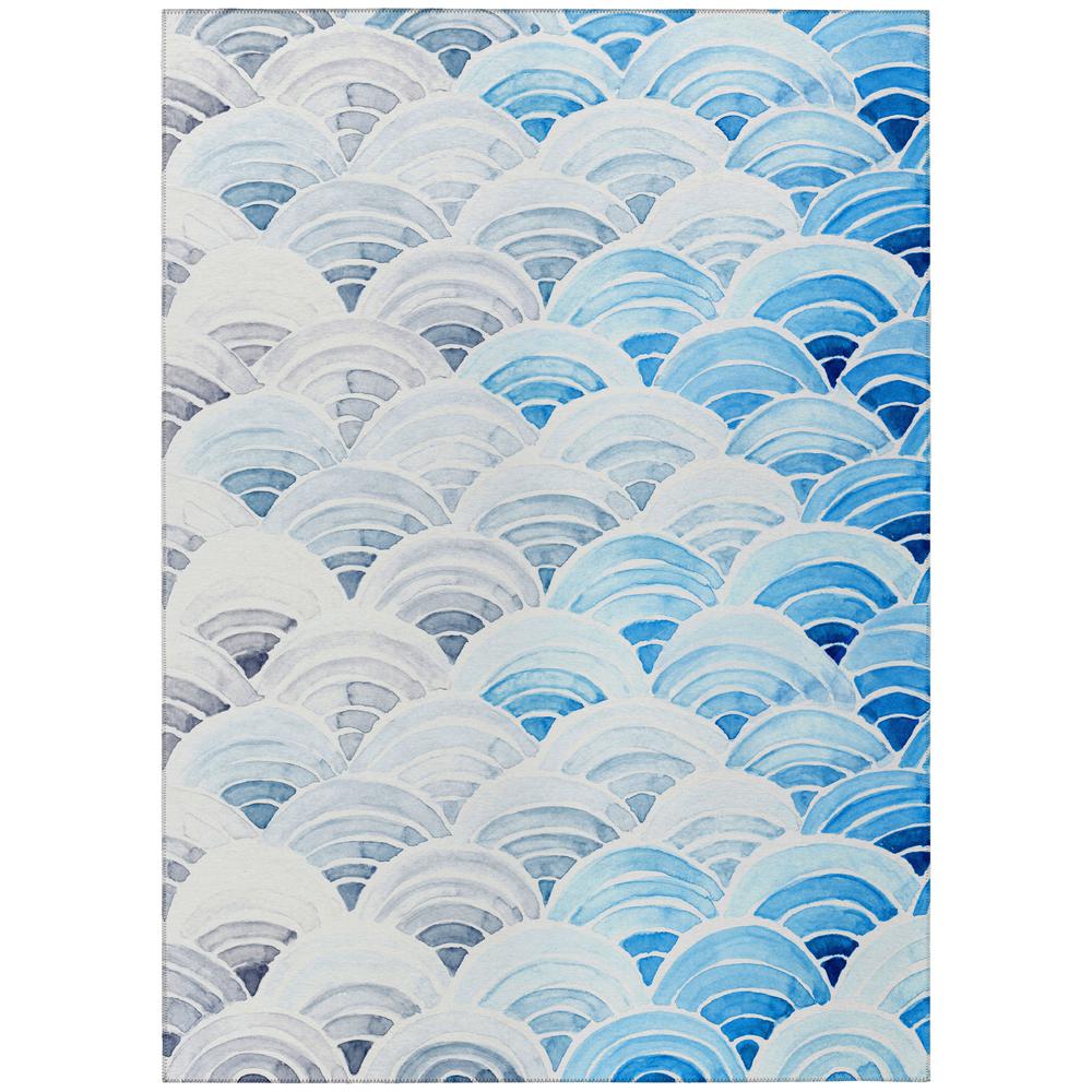 Indoor/Outdoor Surfside ASR35 Blue Washable 10' x 14' Rug
