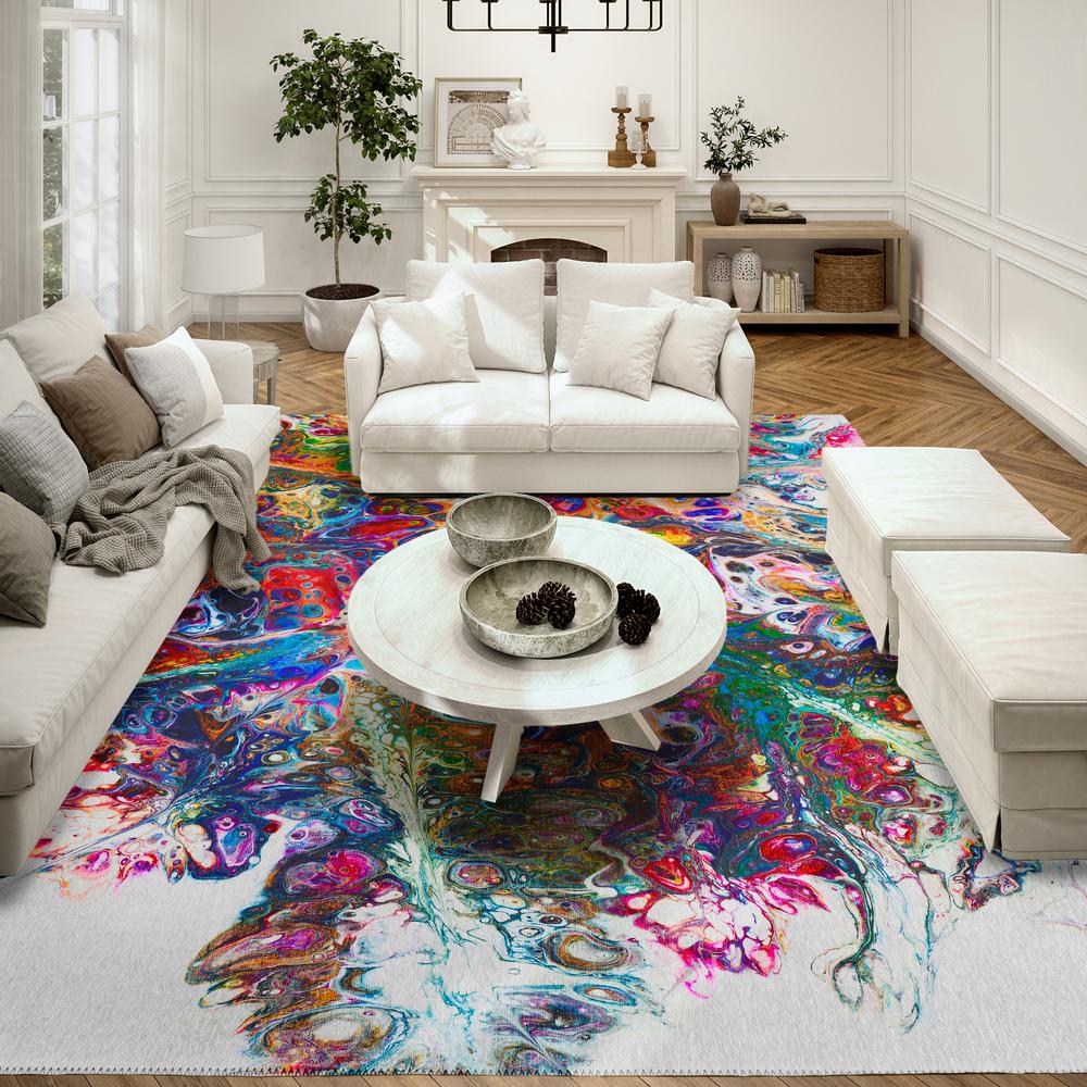 Karina Kaleidoscope Modern Abstract 10' x 14' Area Rug Kaleidoscope AKC31