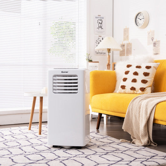 10000 BTU Portable Air Conditioner with Dehumidifier and Fan Modes-White