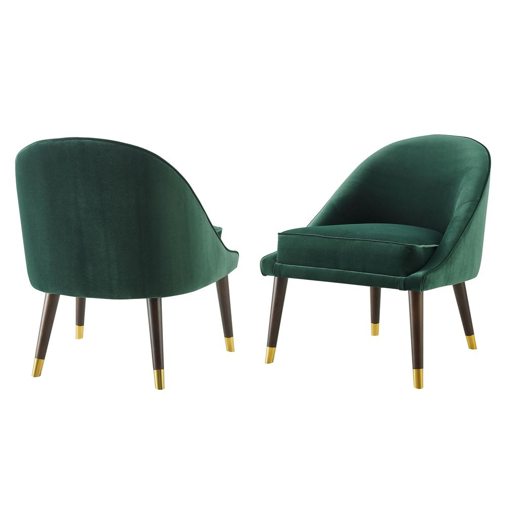 Avalon Velvet Accent Chair - Green