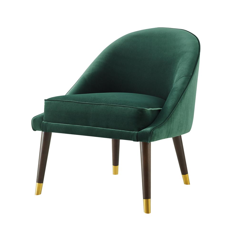 Avalon Velvet Accent Chair - Green