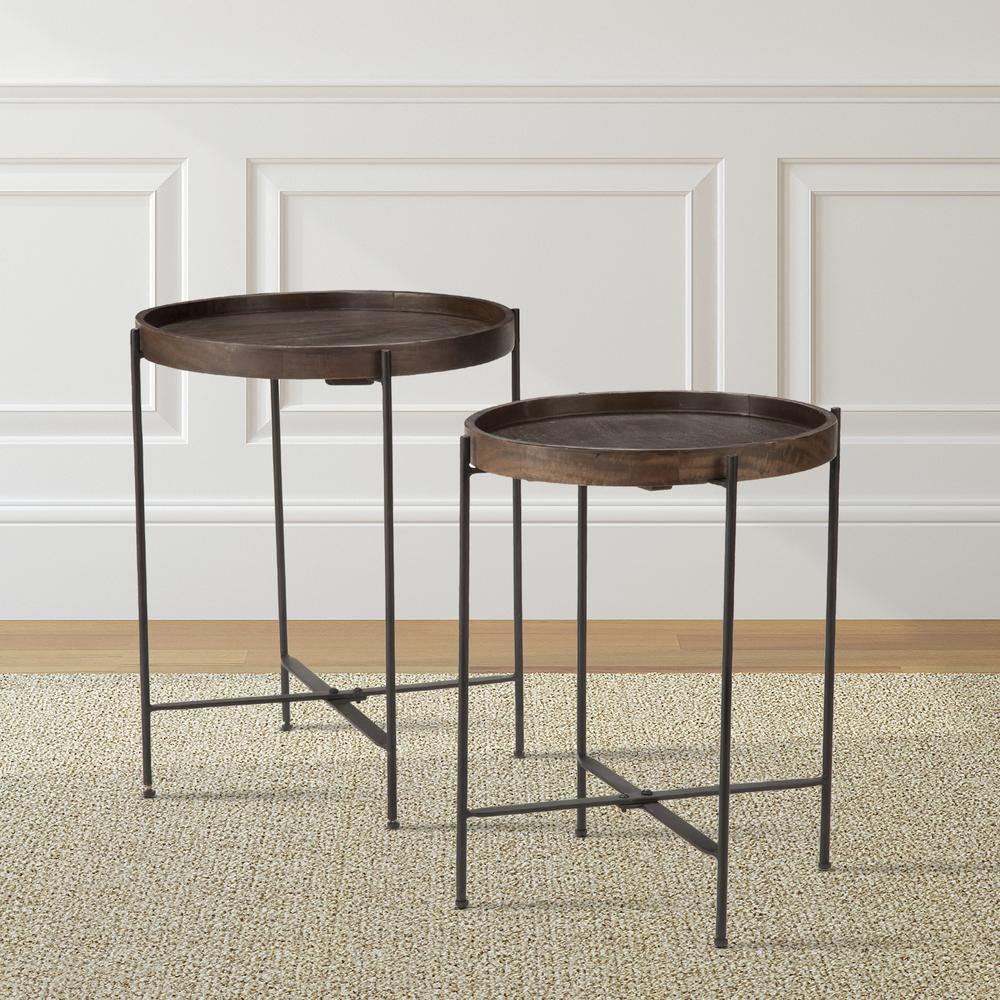 Capri Round Accent Tables - set of 2