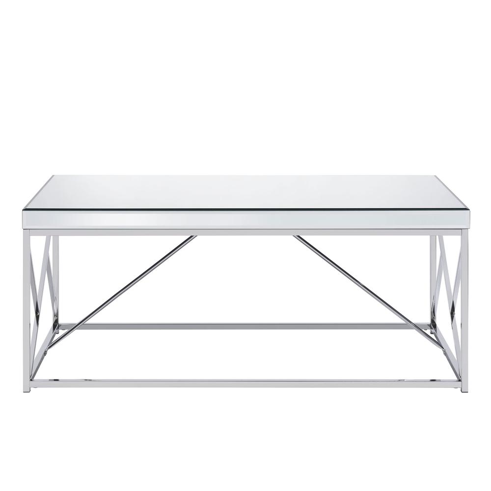 Evelyn Mirror Top Cocktail Table - Chrome