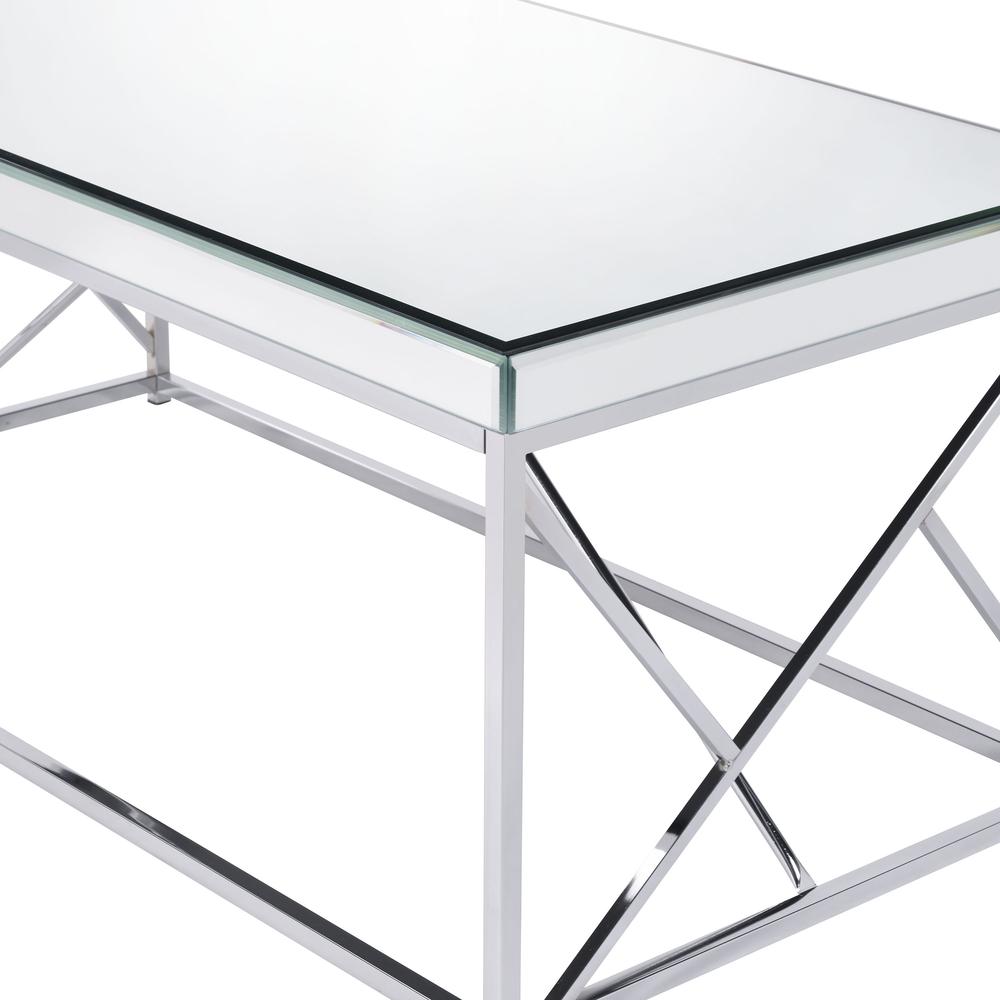 Evelyn Mirror Top Cocktail Table - Chrome