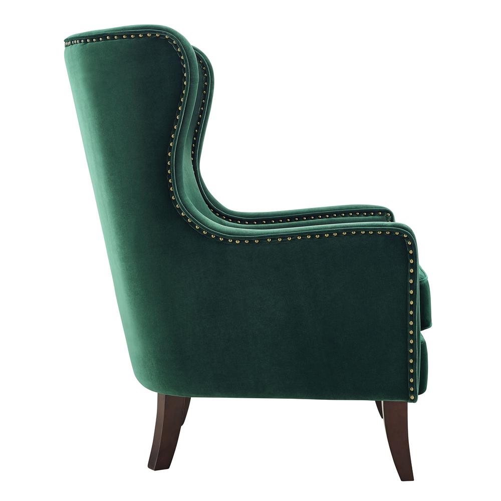 Rosco Velvet Accent Chair - Green