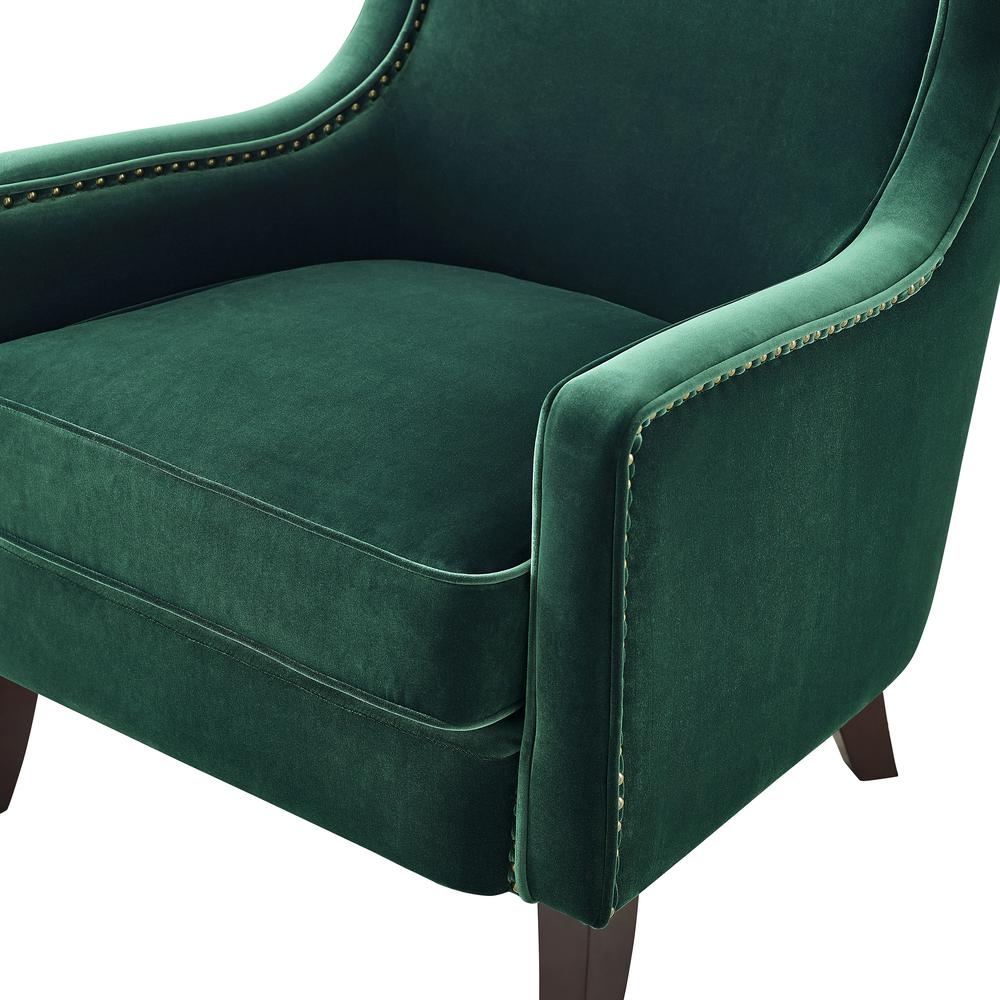 Rosco Velvet Accent Chair - Green