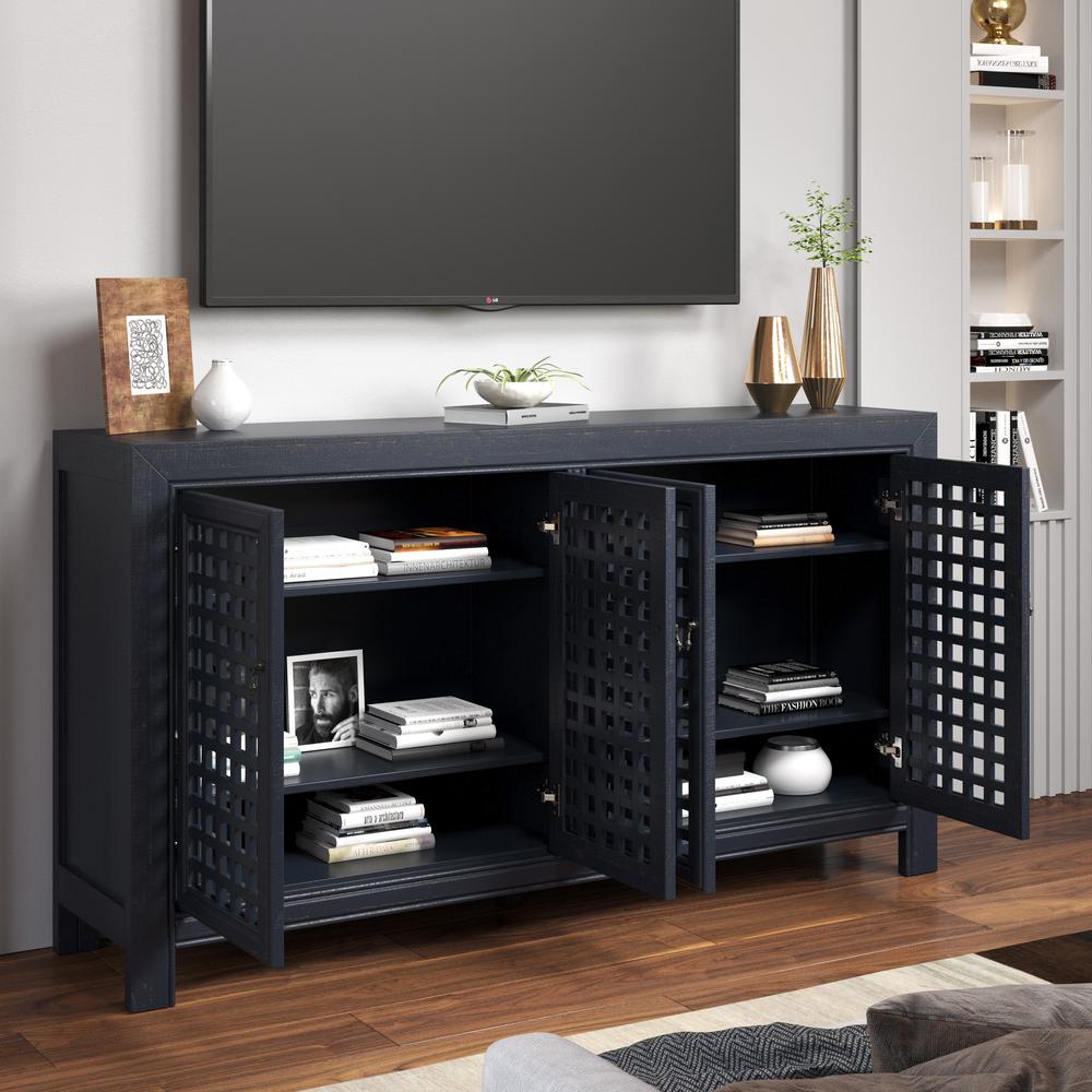 Rio 4 Door Accent Cabinet Navy