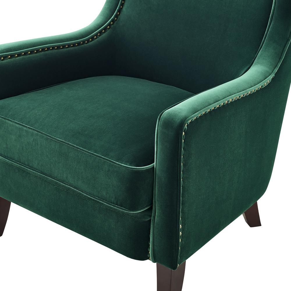 Rosco Velvet Accent Chair - Green