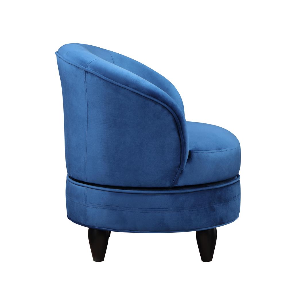 Sophia Swivel Accent Chair Blue Velvet