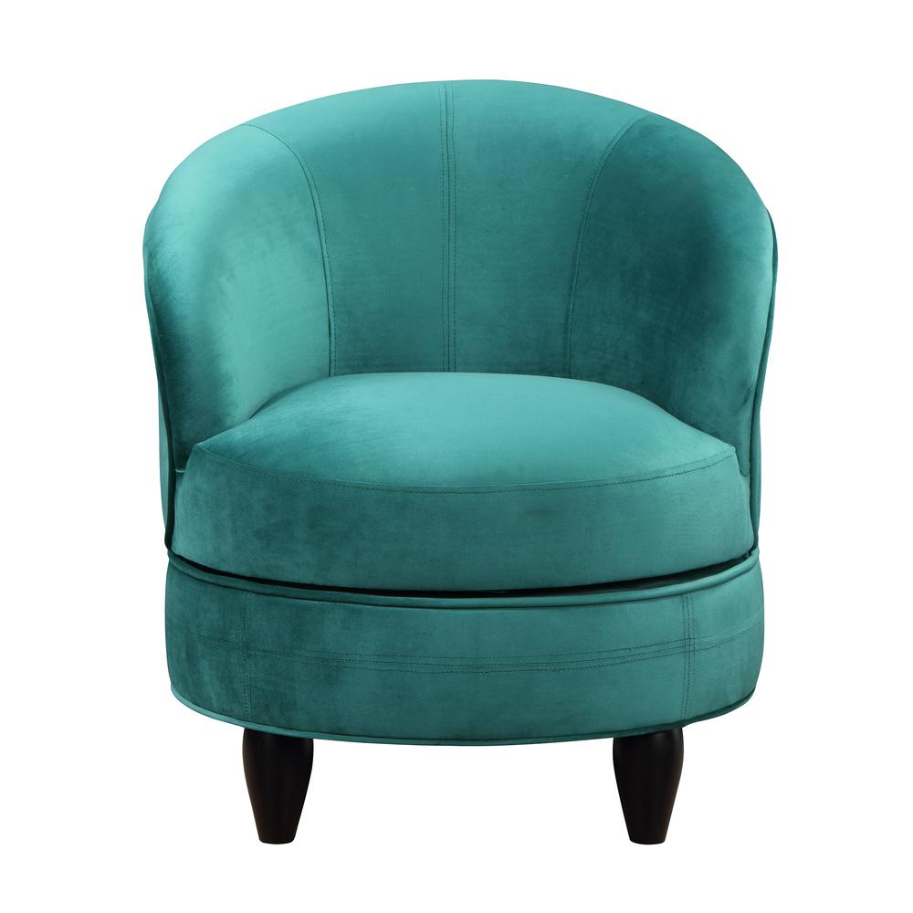 Sophia Swivel Accent Chair Green Velvet