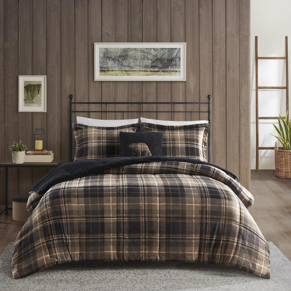 Plush to Sherpa Down Alternative Comforter Set