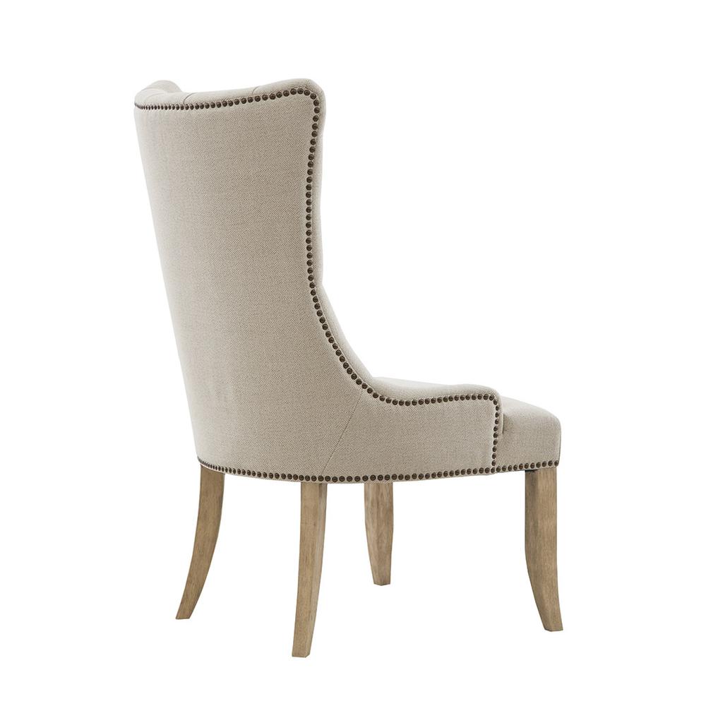 Button Tufted Captain Accent Chair