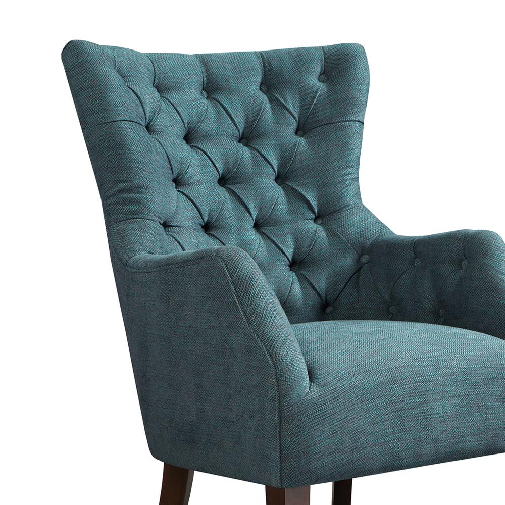 Button Tufted Wing Chair