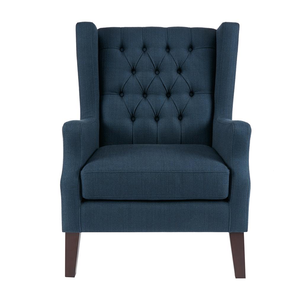 Button Tufted Wing Chair