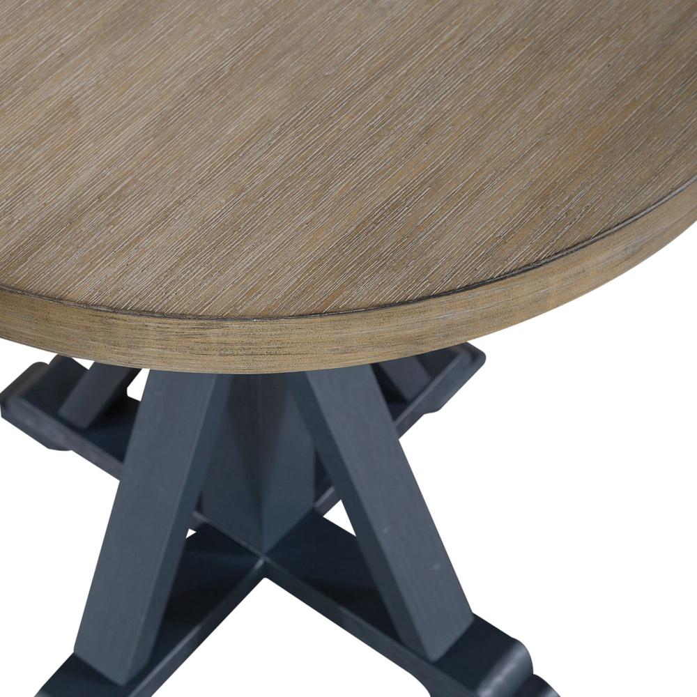Round End Table- Navy