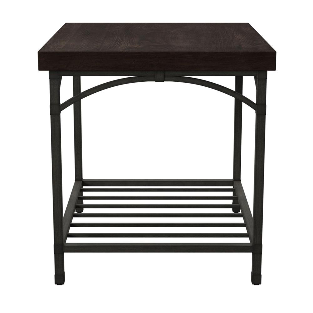 Franklin End Table, W23 x D27 x H24, Medium Brown