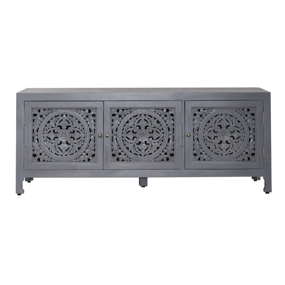 65 Inch 3 Door Accent TV Stand