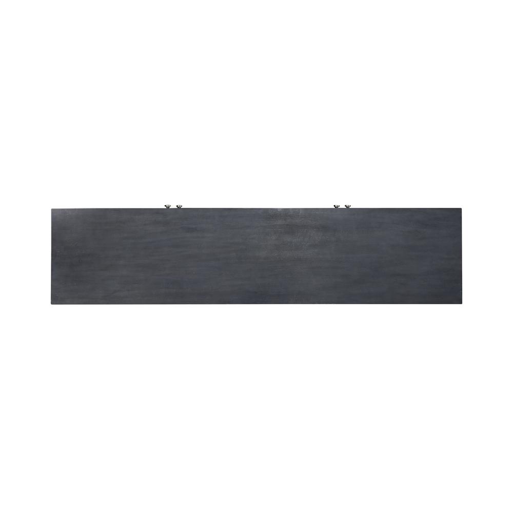 Circle View Four Door Accent Cabinet, W68 x D16 Hx 44, Blue