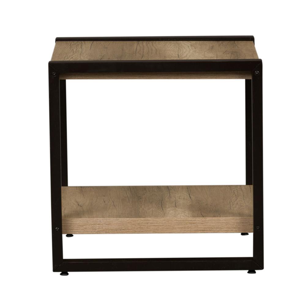 Sun Valley end table with faux metal
