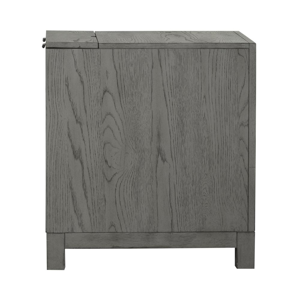 3 Drawer Chairside Table Contemporary White