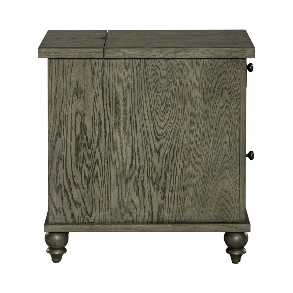 Liberty Furniture Americana Farmhouse Chair Side Table - Dusty Taupe
