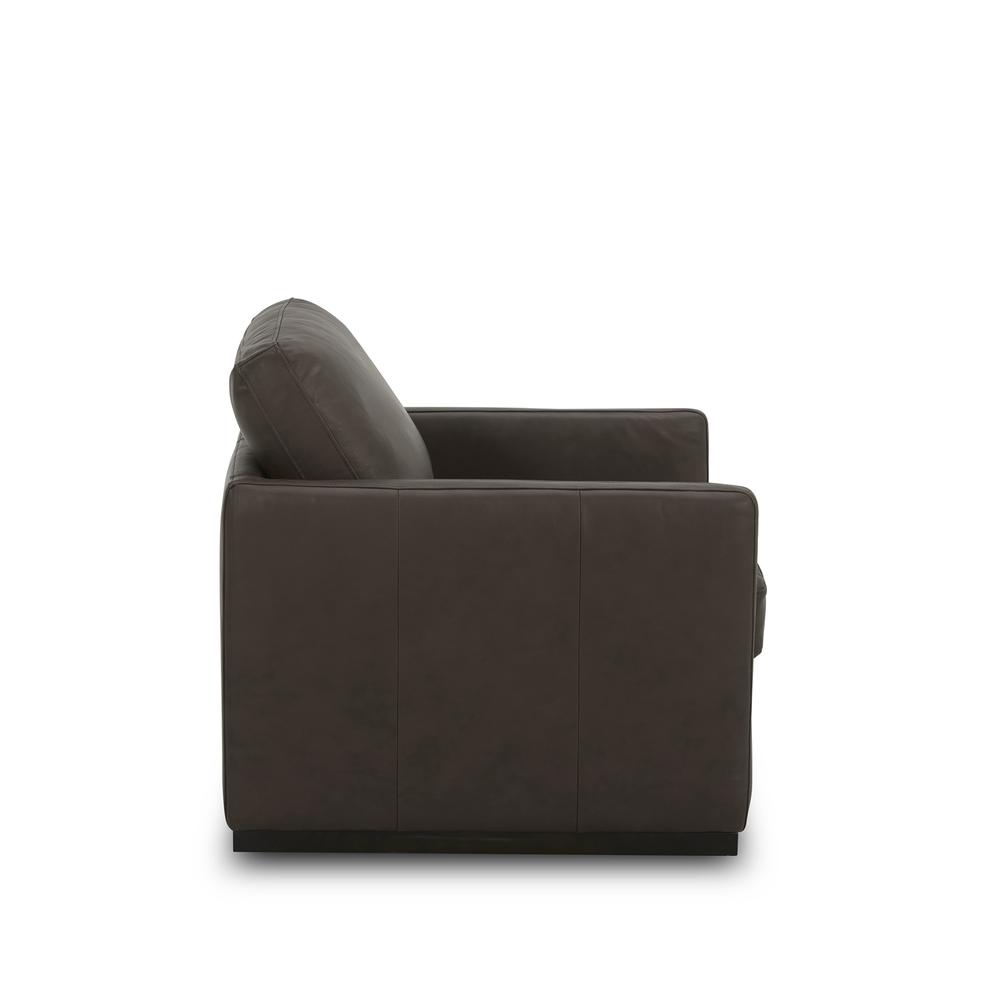 Leather Swivel Accent Chair - Timber Eclectic Brown