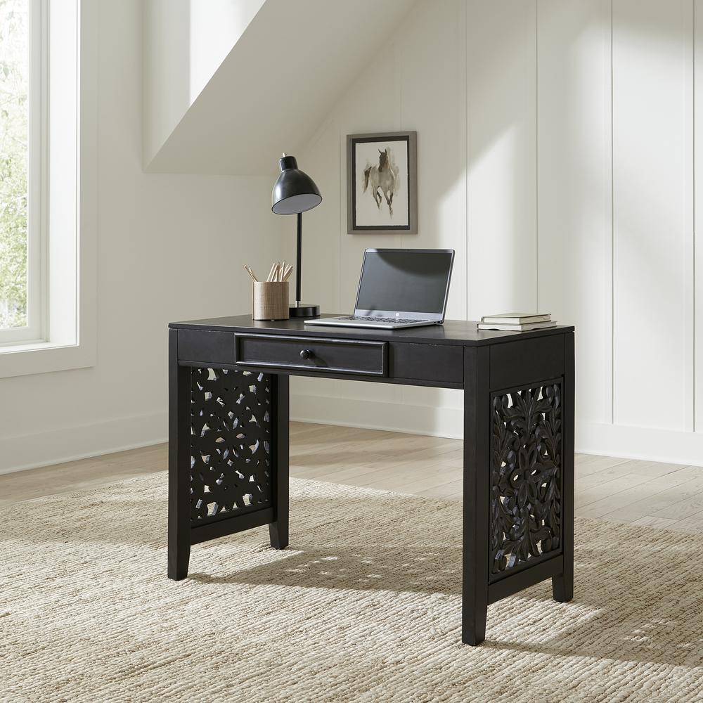 Trellis Lane Accent Writing Desk- Black