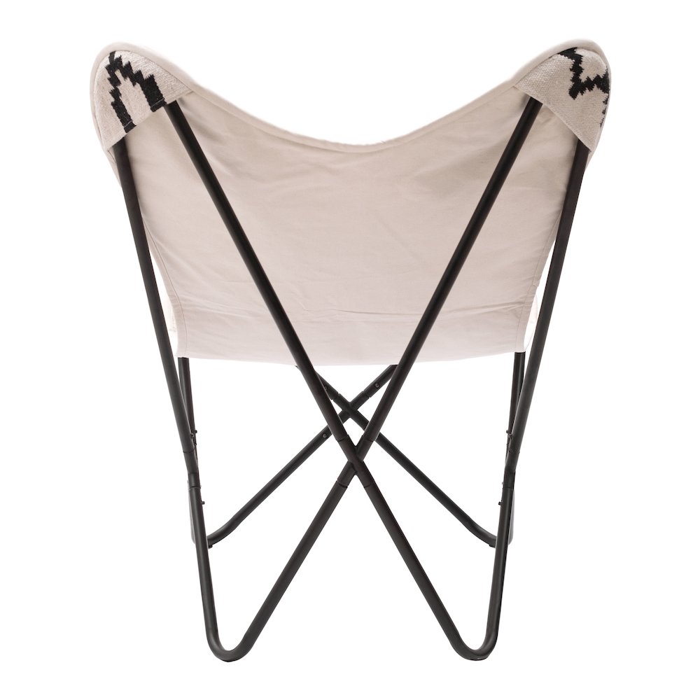Rabat Accent Chair Beige & Black