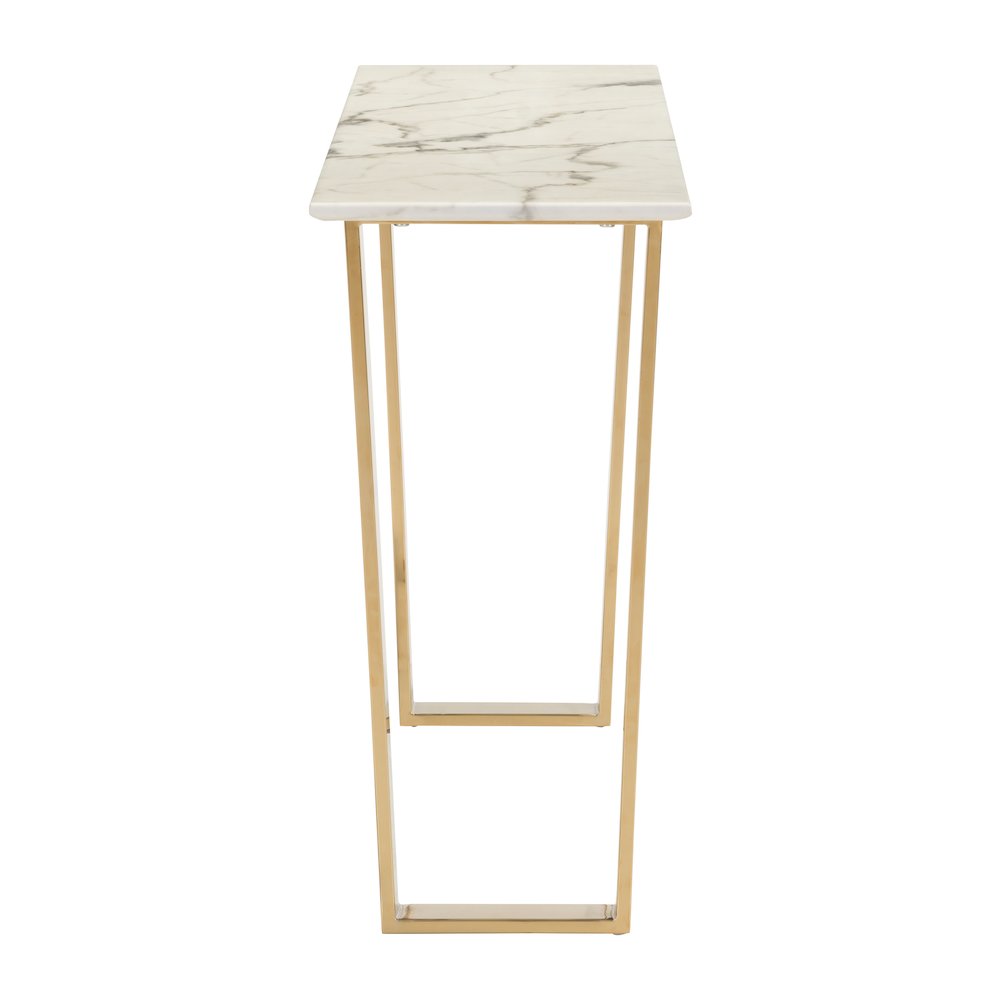 Atlas Console Table White & Gold
