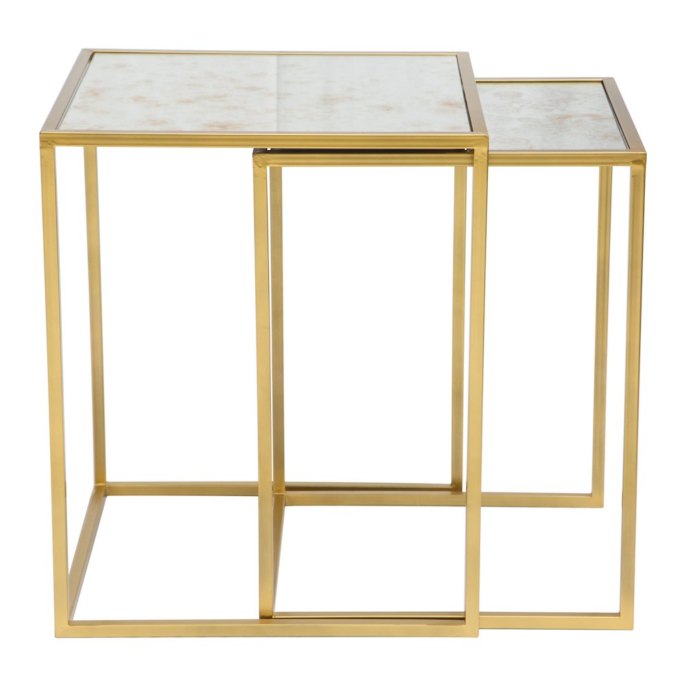 Calais Nesting Tables (2-Piece) Gold