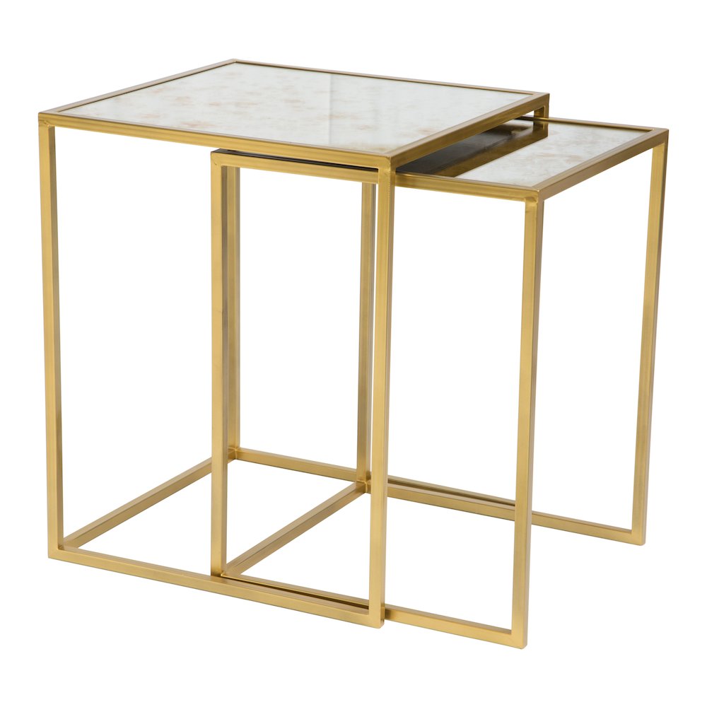 Calais Nesting Tables (2-Piece) Gold
