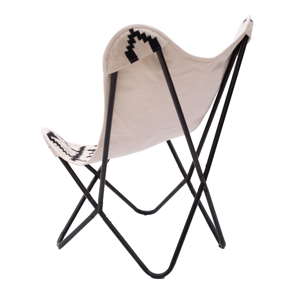 Rabat Accent Chair Beige & Black