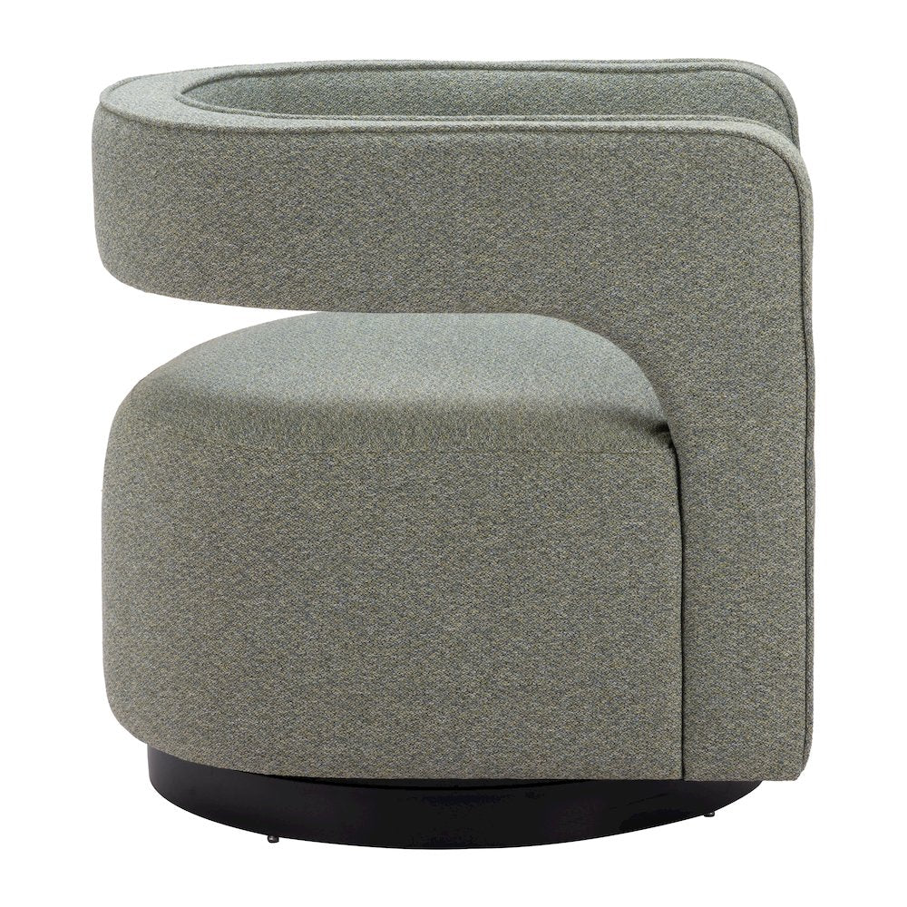 Turku Swivel Chair Sage Green