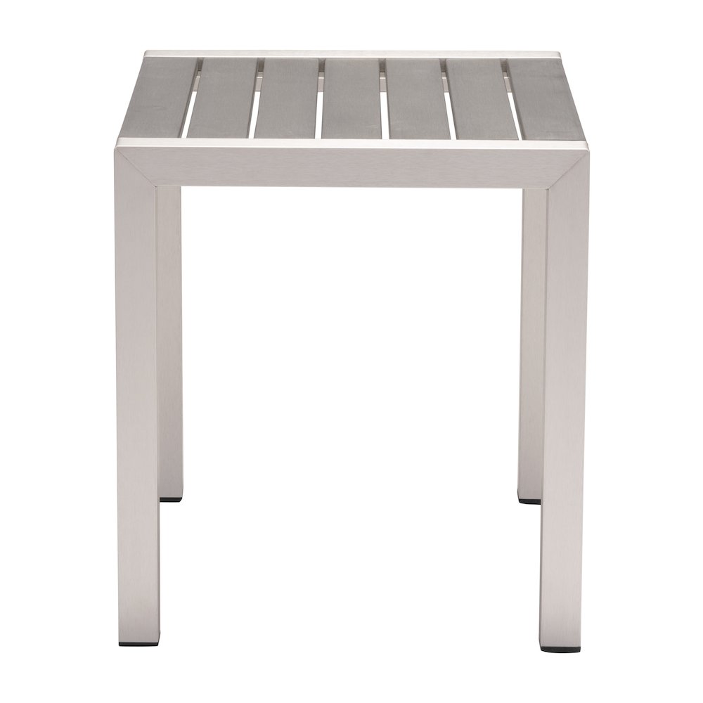 Cosmopolitan Side Table Gray & Silver
