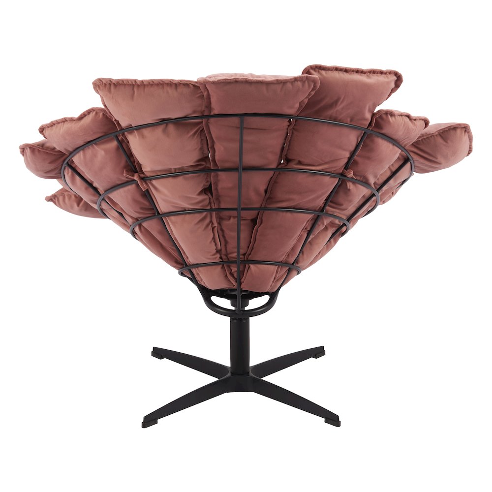 Kipas Accent Chair Pink made in Velvet 100% Polyester