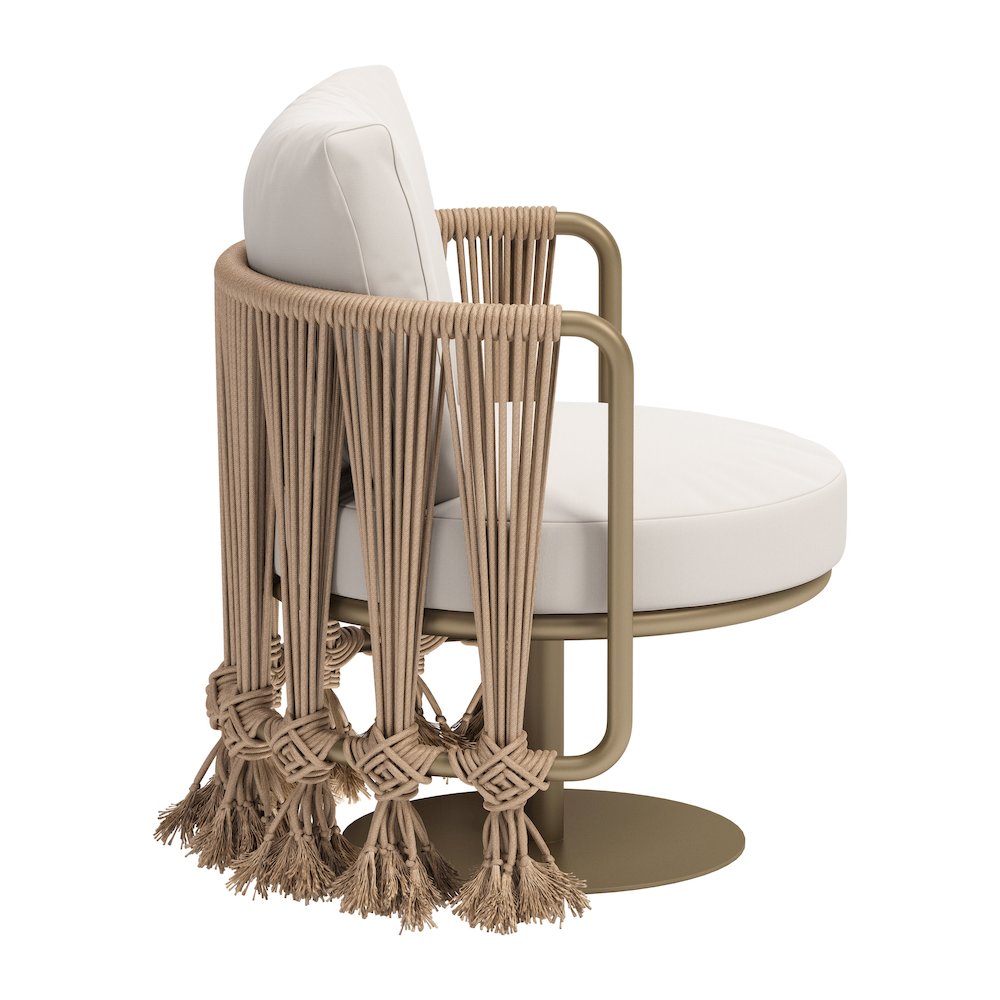 Uzel Accent Chair White