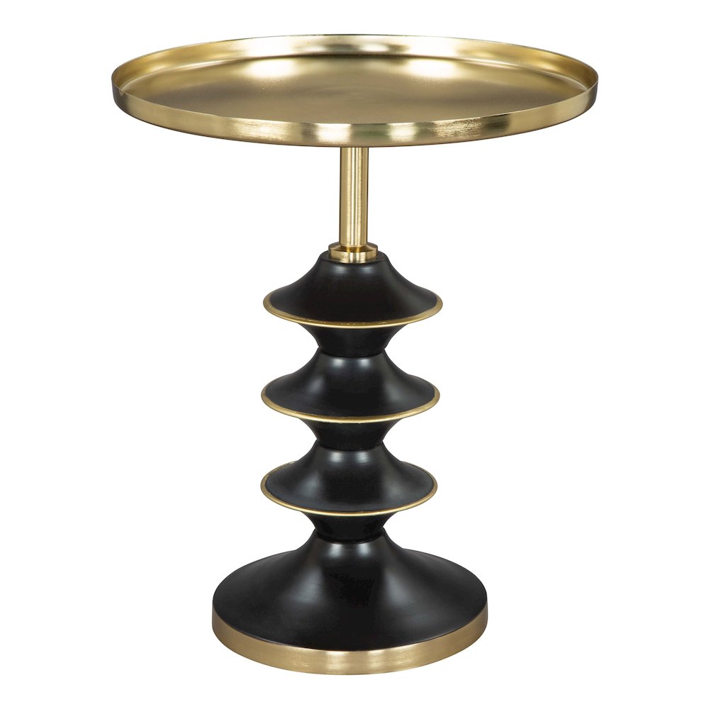 Donahue Side Table Gold & Black