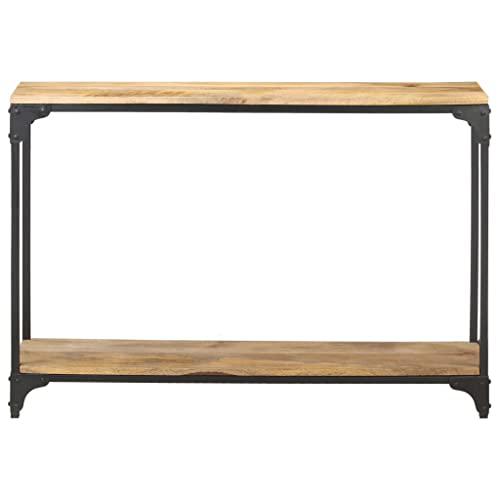vidaXL Console Table 43.3"x11.8"x29.5" Solid Mango Wood 0259