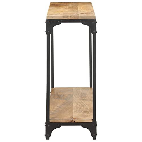 vidaXL Console Table 43.3"x11.8"x29.5" Solid Mango Wood 0259