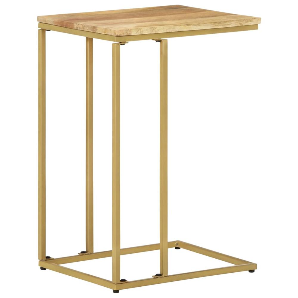 vidaXL Side Table 13.8"x17.7"x25.6" Solid Mango Wood, 327442