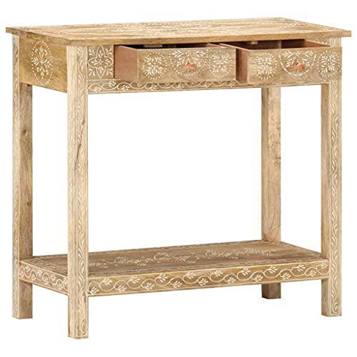 vidaXL Console Table 31.5"x13.8"x29.1" Solid Mango Wood 0379
