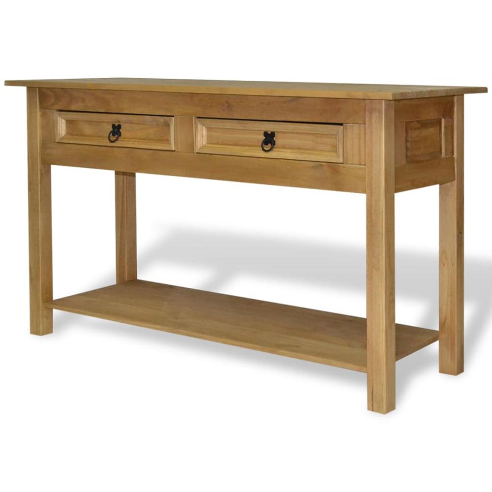 vidaXL Console Table Mexican Pine Corona Range 35.4"x13.6"x28.7", 243748