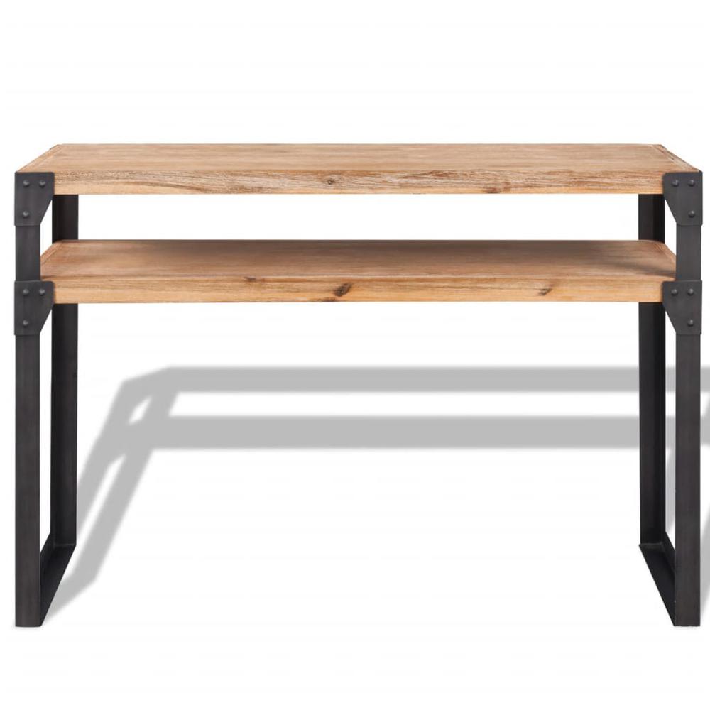 vidaXL Console Table Solid Acacia Wood 47.2"x15.7"x33.5", 243915