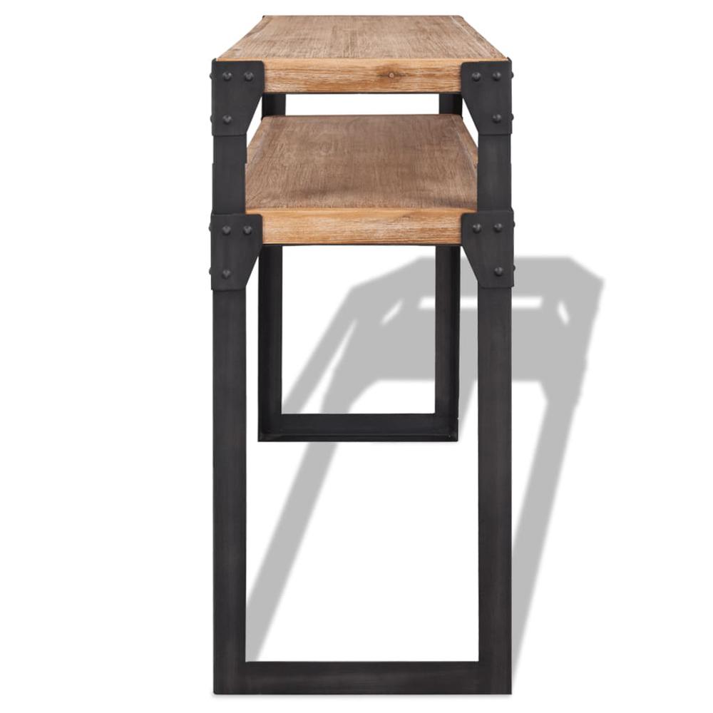 vidaXL Console Table Solid Acacia Wood 47.2"x15.7"x33.5", 243915