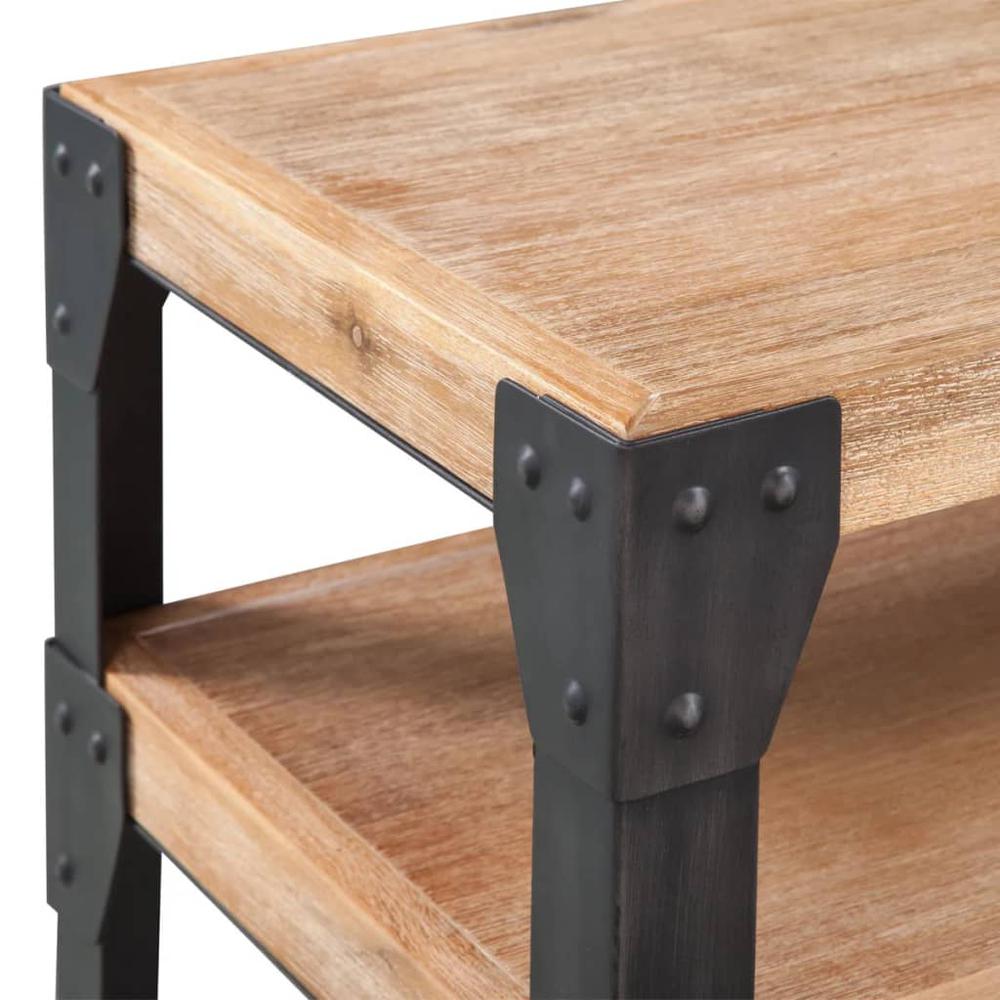 vidaXL Console Table Solid Acacia Wood 47.2"x15.7"x33.5", 243915