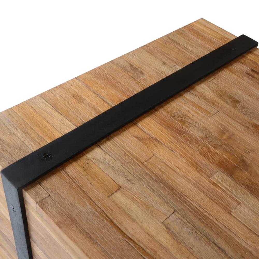 vidaXL Side Table Teak 23.6"x23.6"x15", 244515